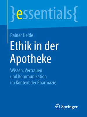 cover image of Ethik in der Apotheke